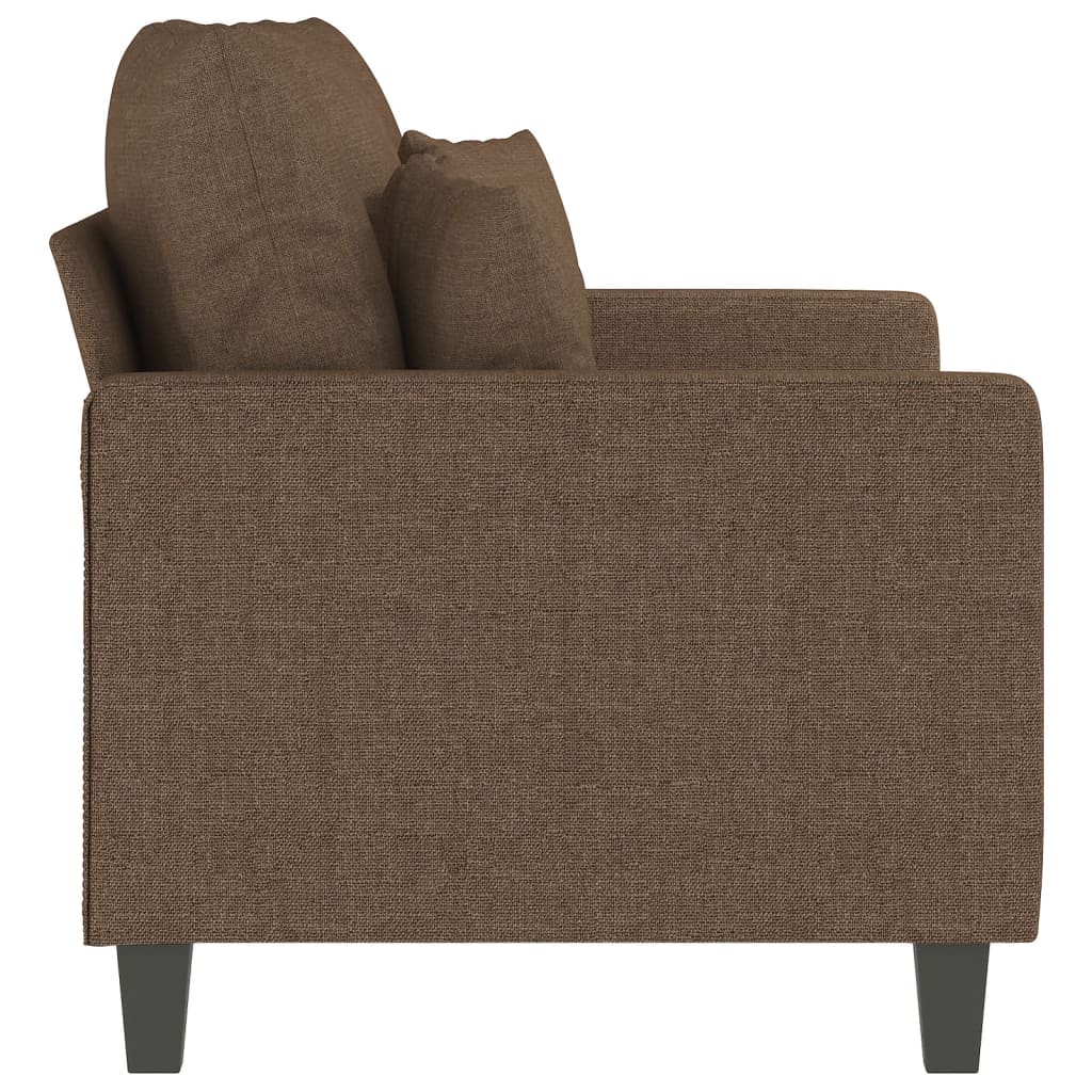 Canapé à 2 places Marron 120 cm Tissu - XIOS