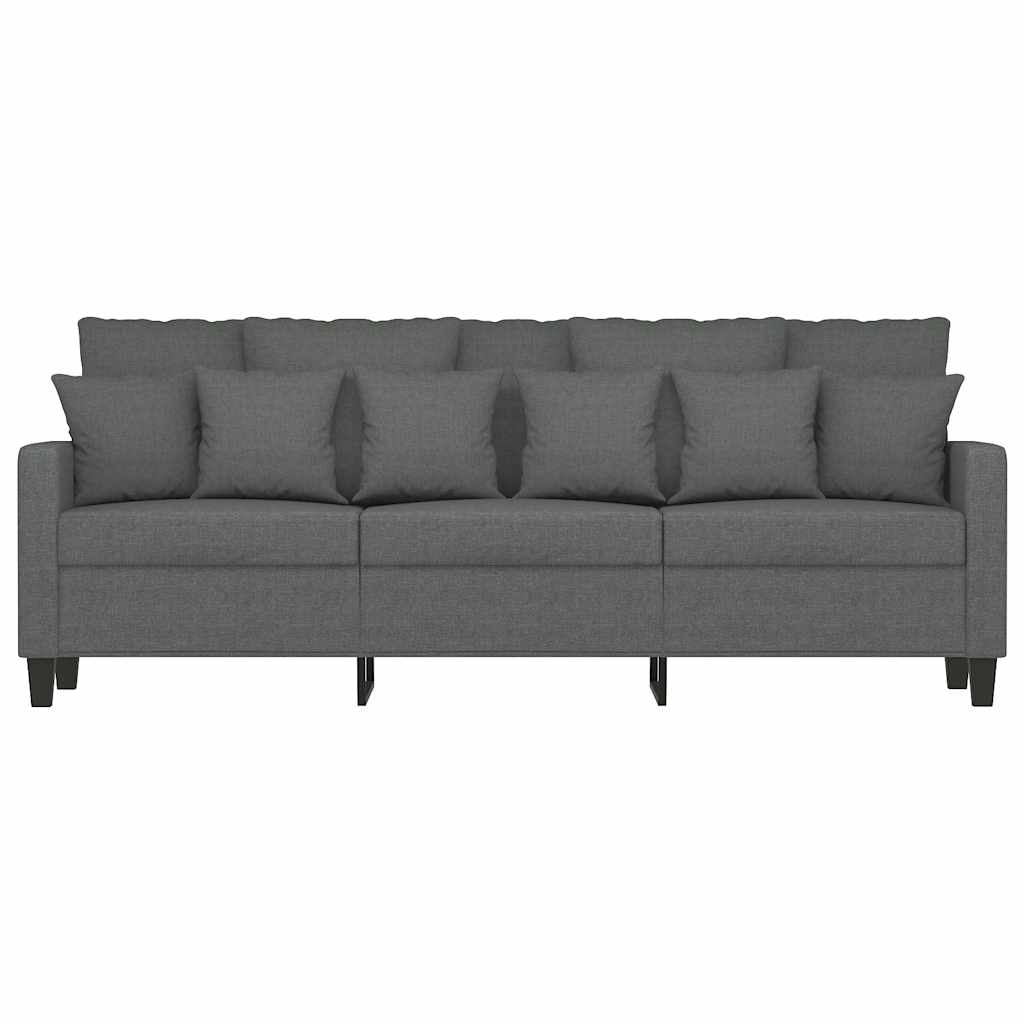 Canapé à 3 places Gris foncé 180 cm Tissu - XIOS