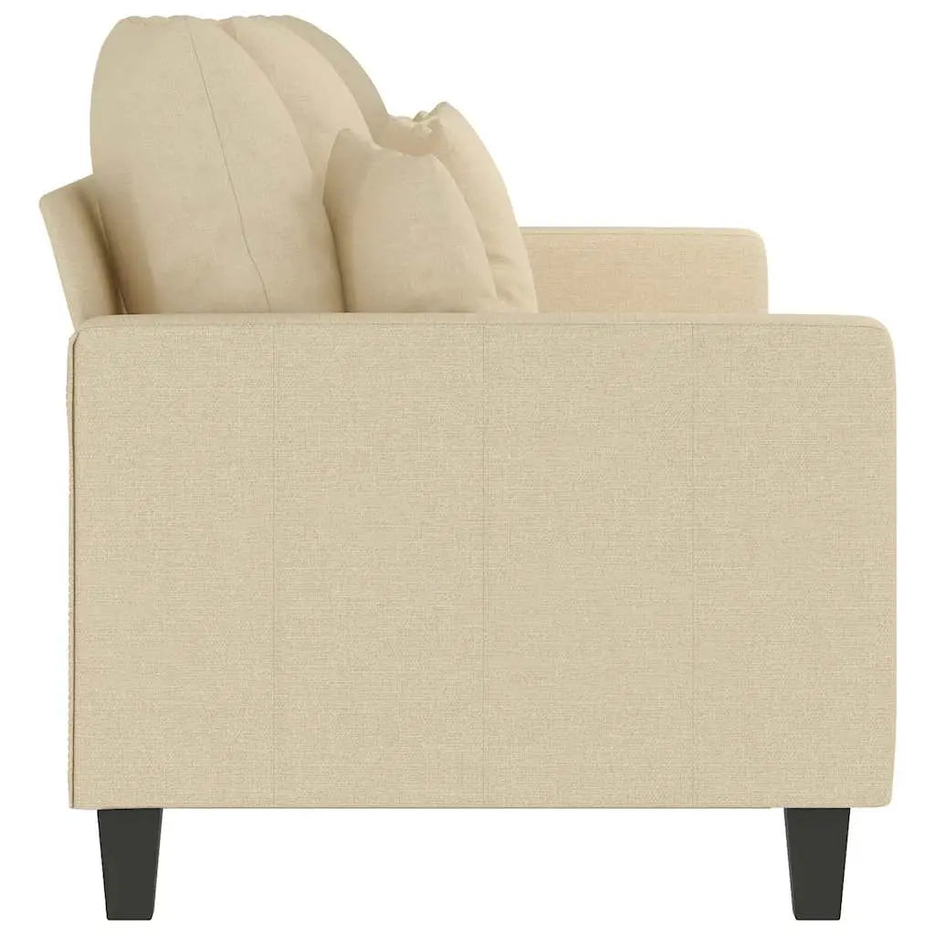 Canapé à 3 places Crème 180 cm Tissu - XIOS