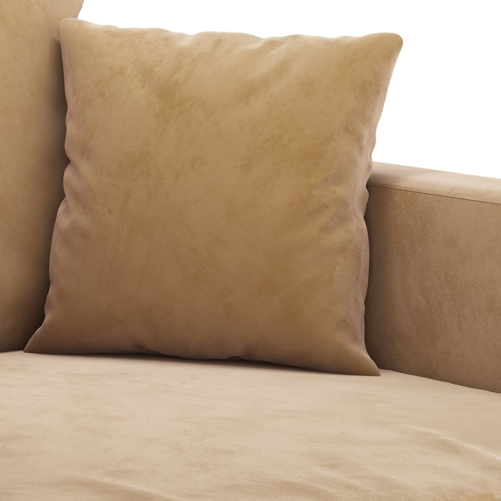 Canapé à 2 places Marron 120 cm Velours - XIOS
