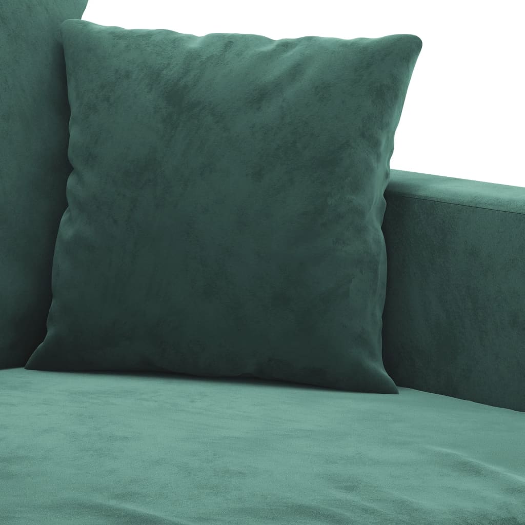 Canapé à 2 places Vert foncé 140 cm Velours - XIOS