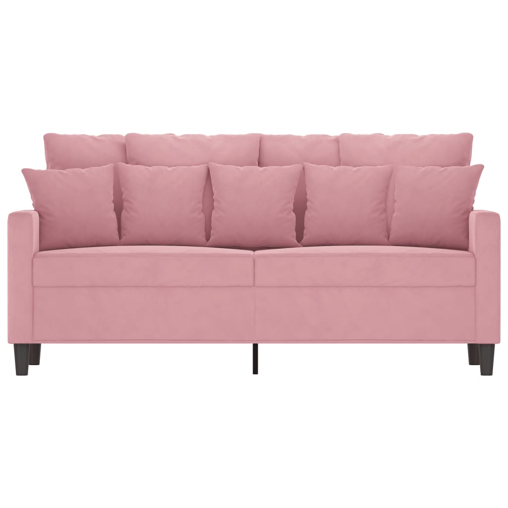 Canapé à 2 places Rose 140 cm Velours - XIOS