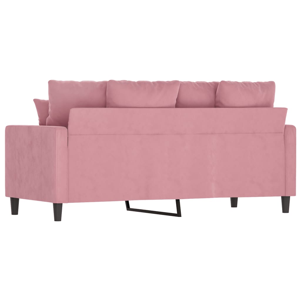 Canapé à 2 places Rose 140 cm Velours - XIOS