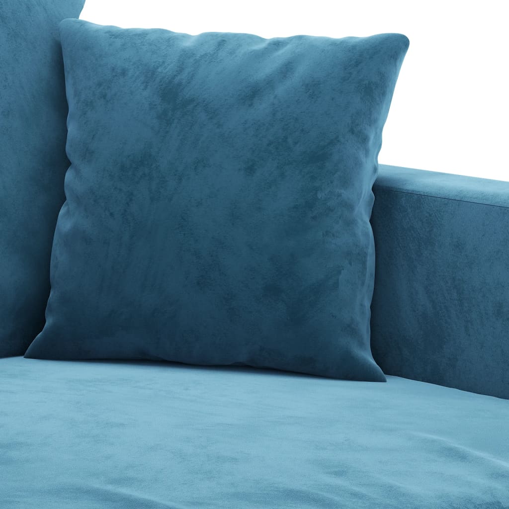 Canapé à 3 places Bleu 180 cm Velours - XIOS