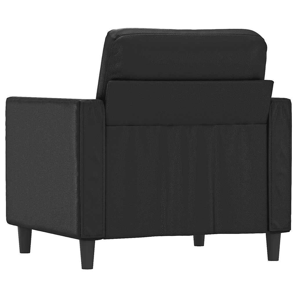 Fauteuil Noir 60 cm Similicuir - XIOS