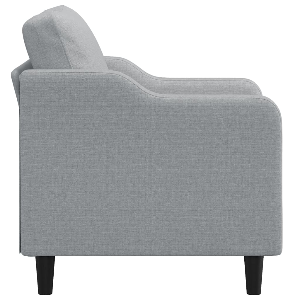 Fauteuil Gris clair 60 cm Tissu - XIOS