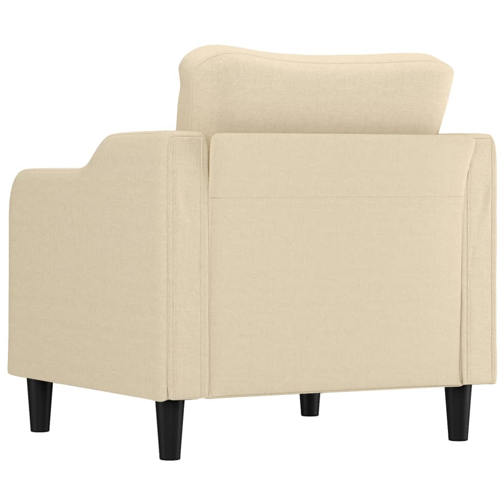 Fauteuil Crème 60 cm Tissu - XIOS