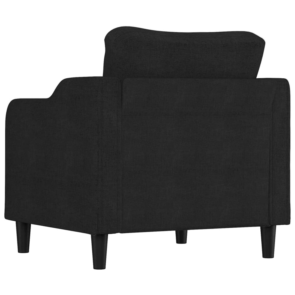 Fauteuil Noir 60 cm Tissu - XIOS