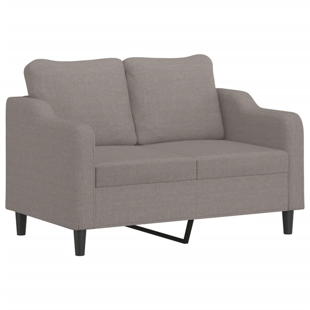 Canapé à 2 places Taupe 140 cm Tissu - XIOS