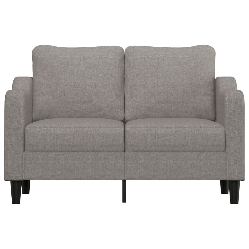 Canapé à 2 places Taupe 140 cm Tissu - XIOS
