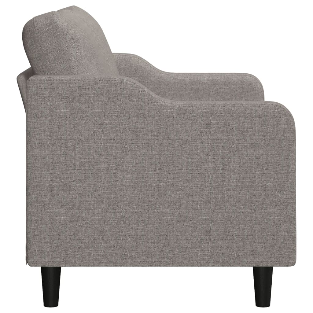 Canapé à 2 places Taupe 140 cm Tissu - XIOS