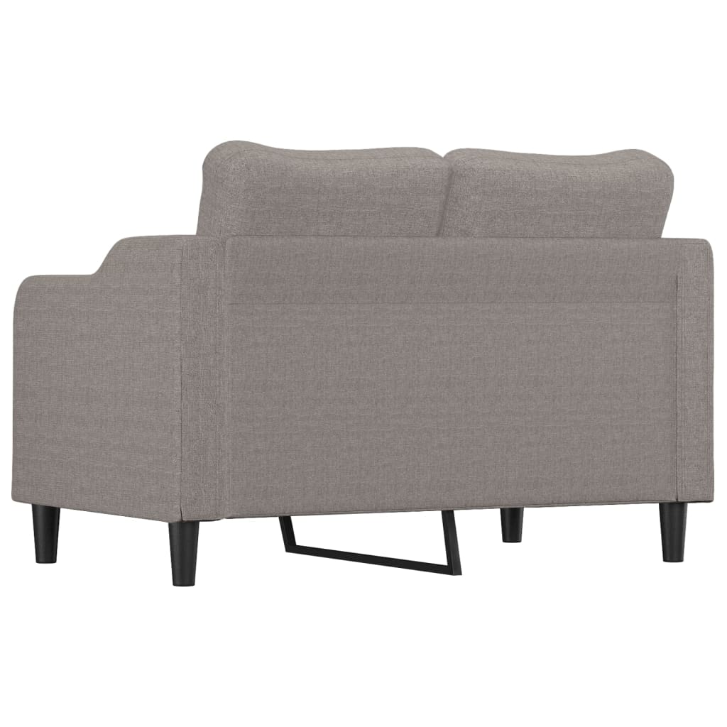 Canapé à 2 places Taupe 140 cm Tissu - XIOS