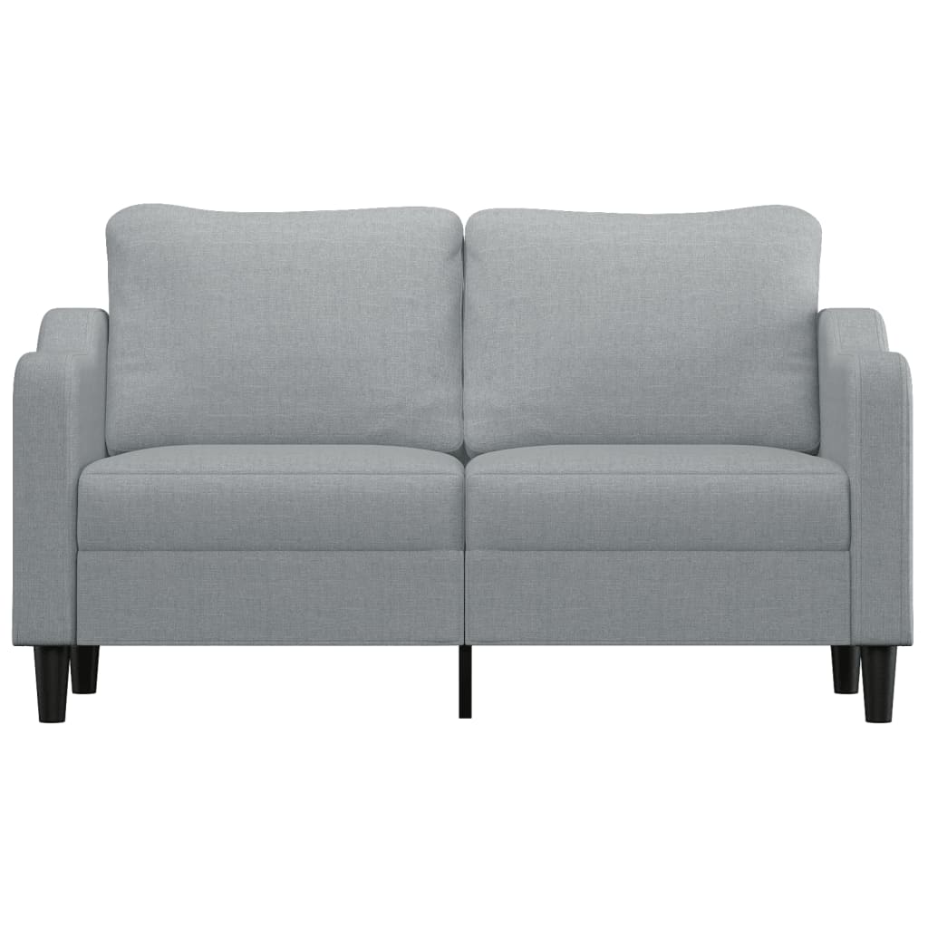 Canapé à 2 places Gris clair 140 cm Tissu - XIOS