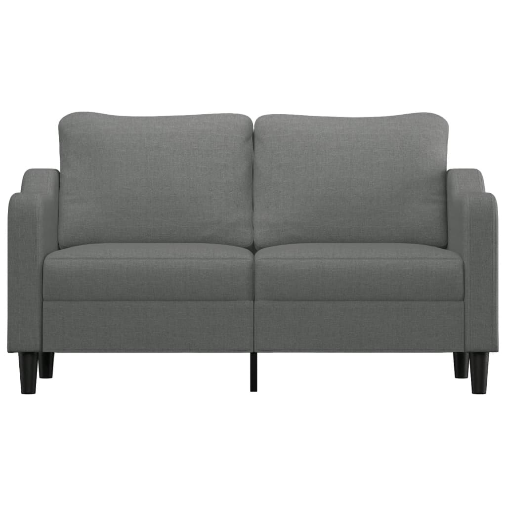 Canapé à 2 places Gris foncé 140 cm Tissu - XIOS