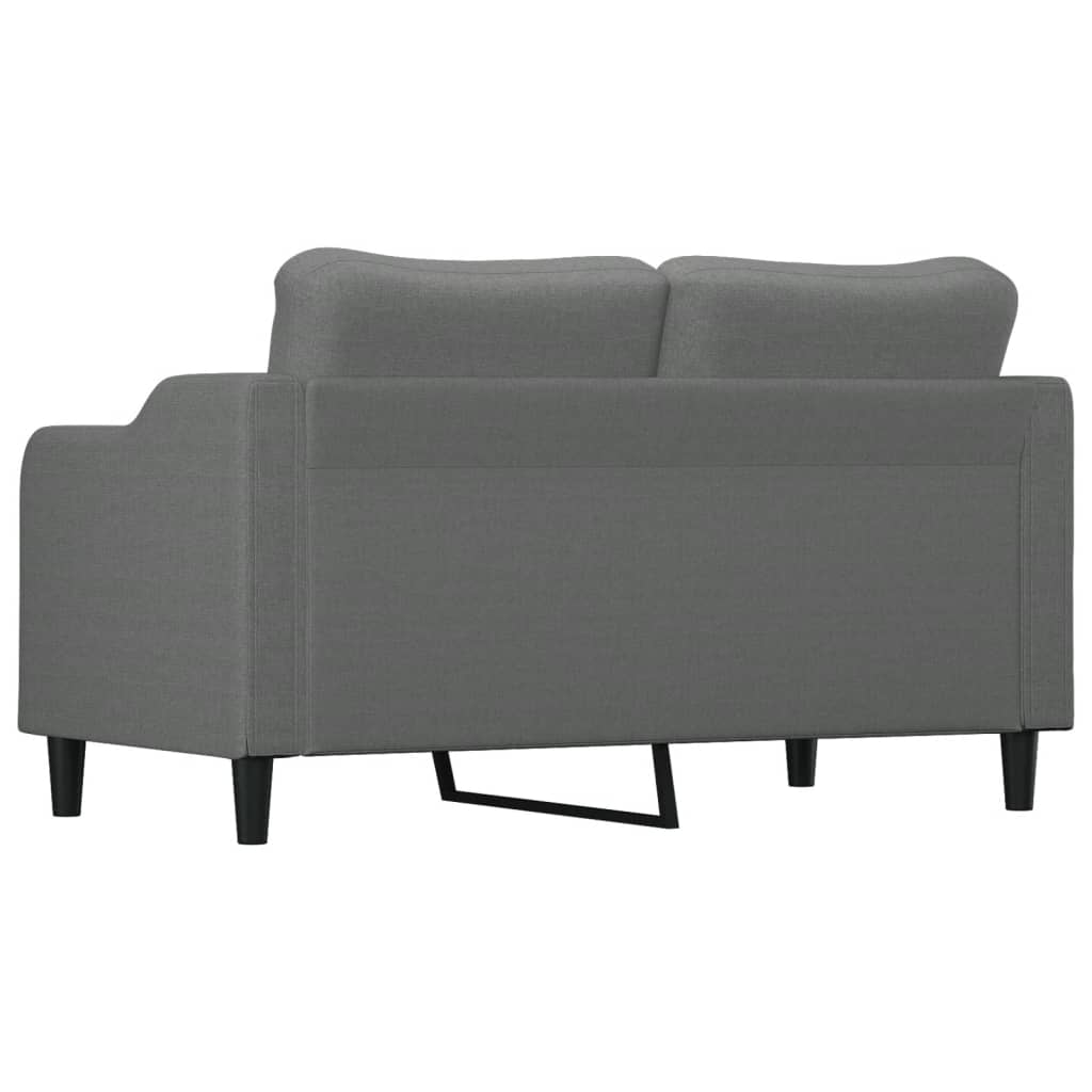 Canapé à 2 places Gris foncé 140 cm Tissu - XIOS