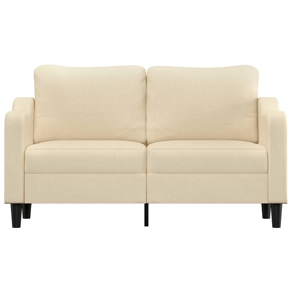 Canapé à 2 places Crème 140 cm Tissu - XIOS