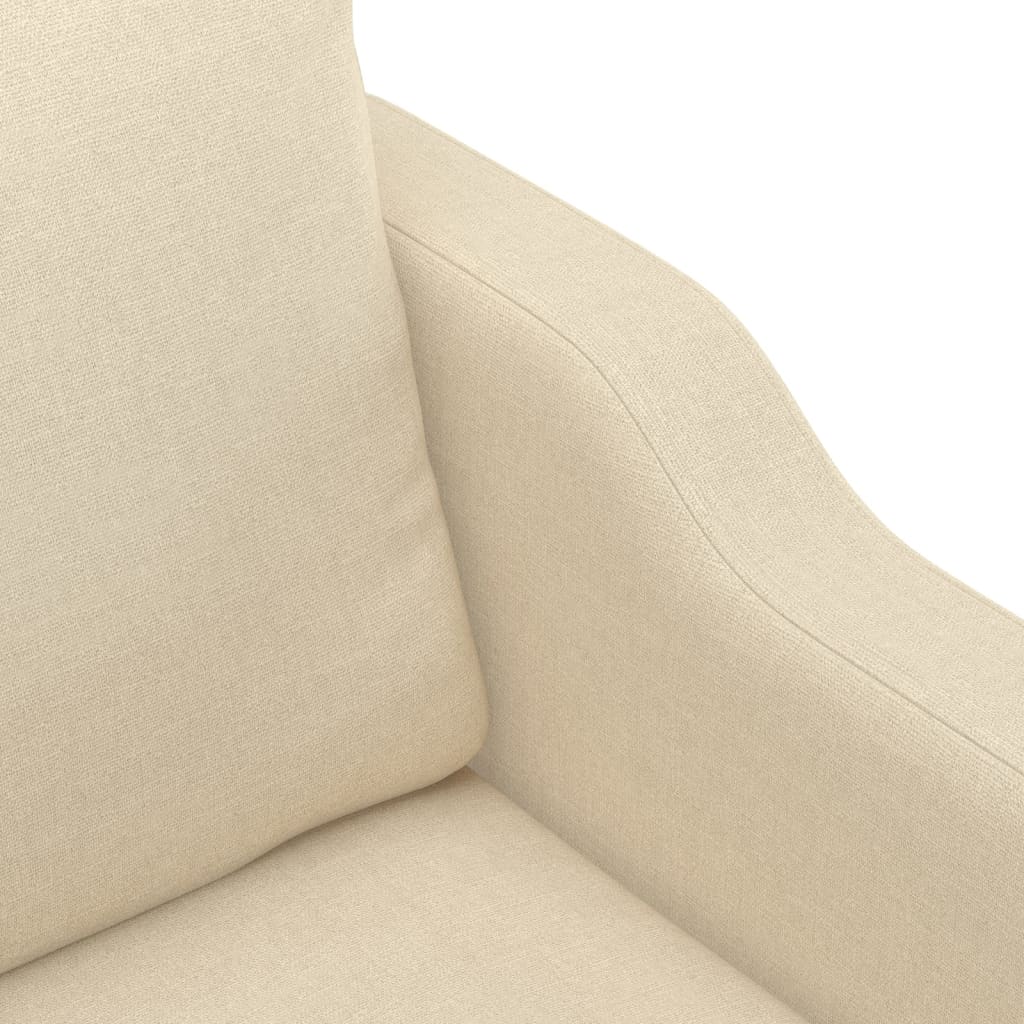 Canapé à 2 places Crème 140 cm Tissu - XIOS