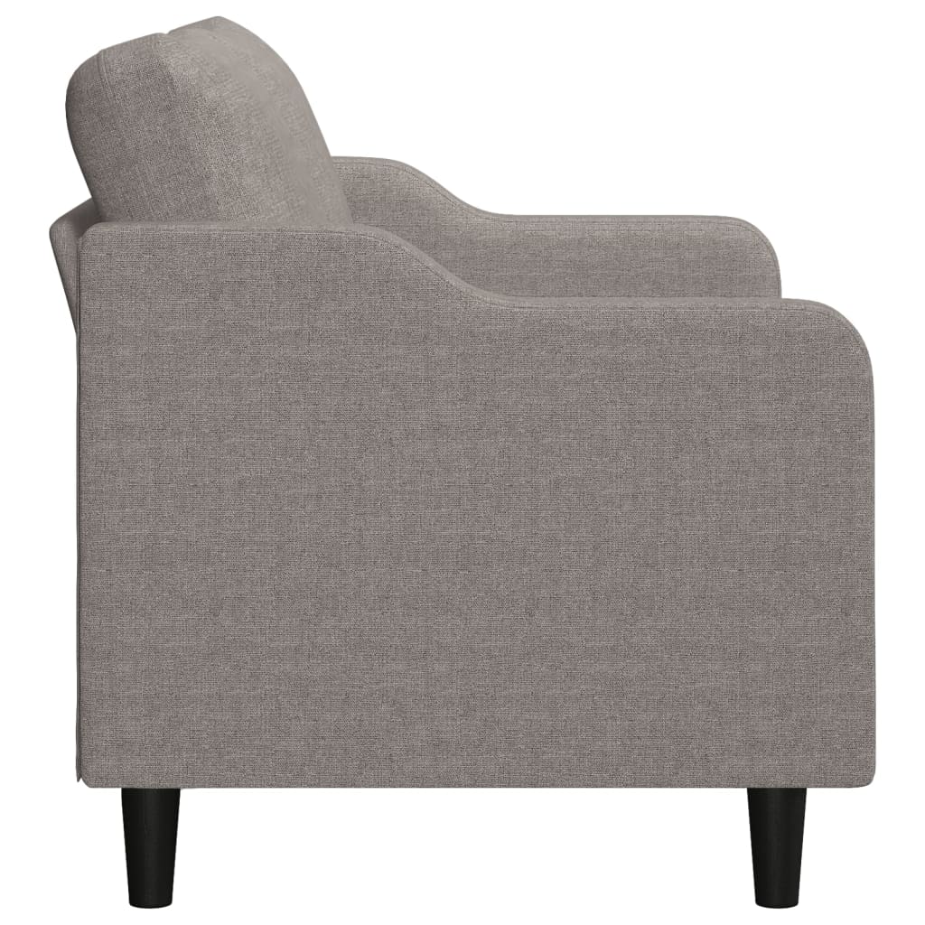Canapé à 2 places Taupe 140 cm Tissu - XIOS