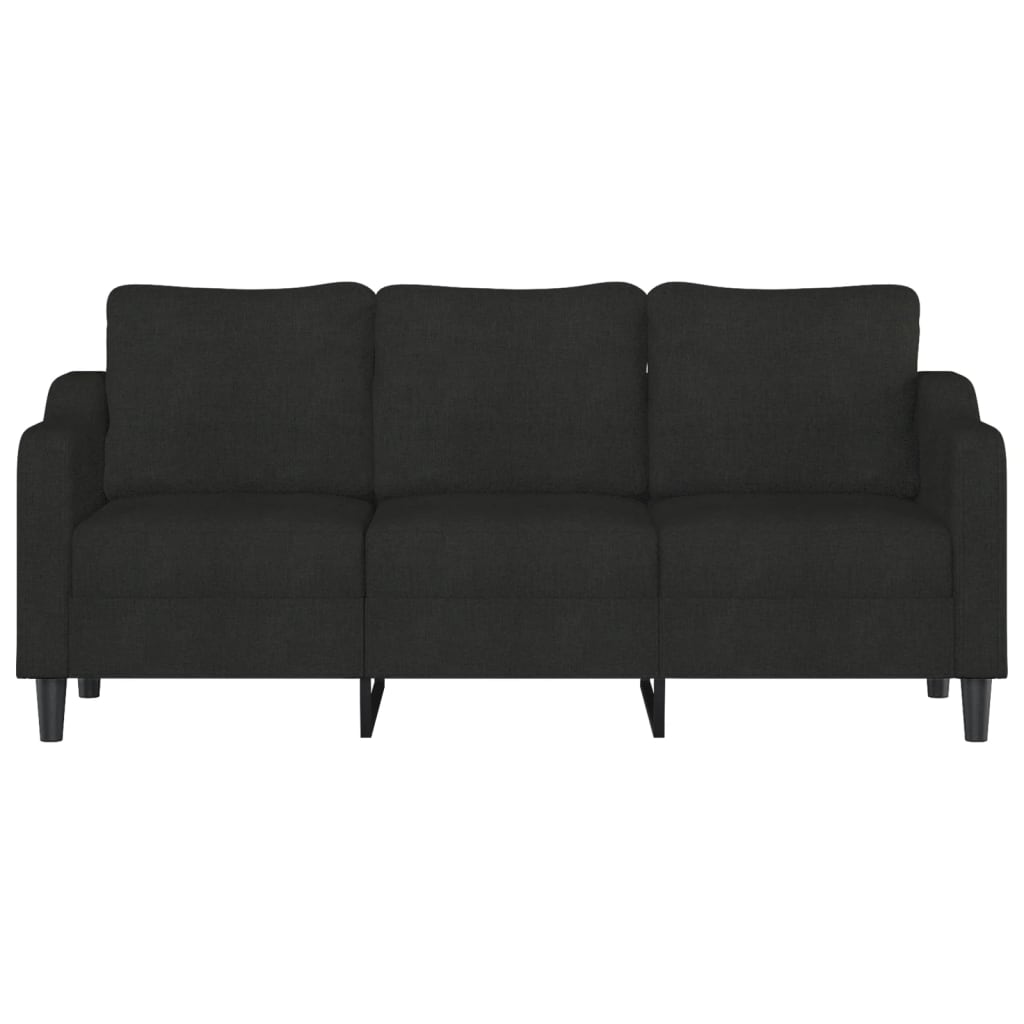 Canapé à 3 places Noir 180 cm Tissu - XIOS