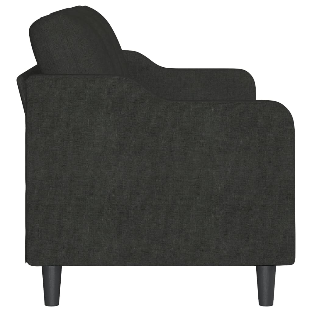 Canapé à 3 places Noir 180 cm Tissu - XIOS