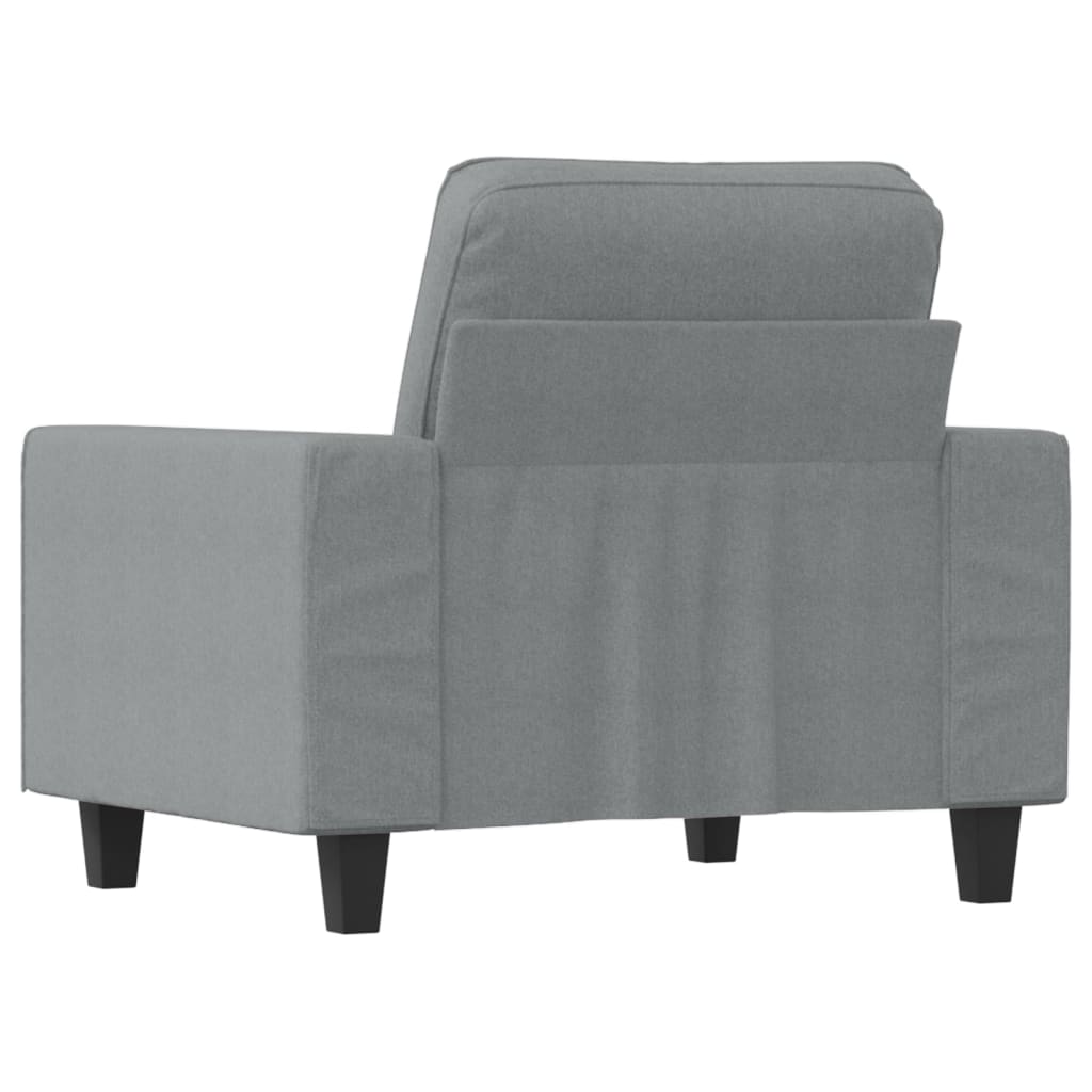 Fauteuil Gris clair 60 cm Tissu - XIOS