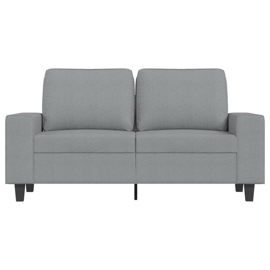 Canapé à 2 places Gris clair 120 cm Tissu - XIOS