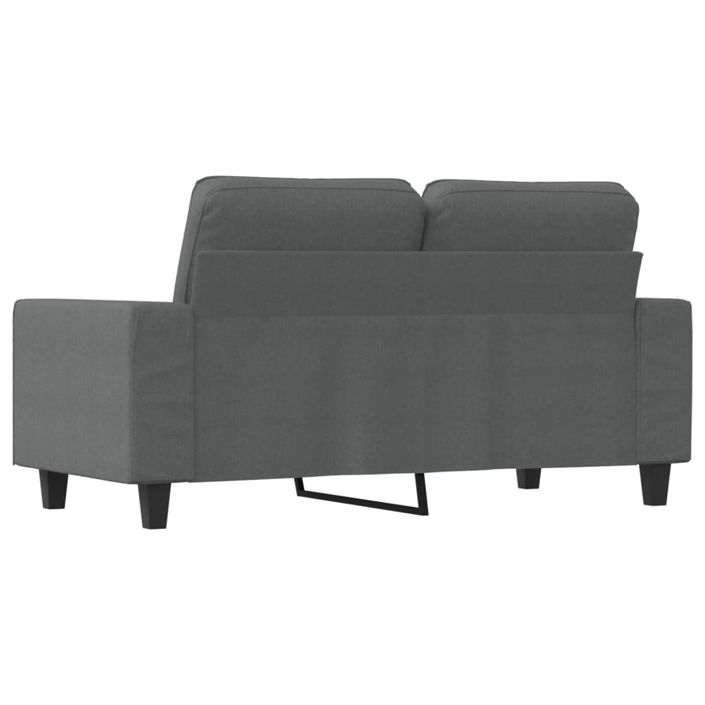 Canapé à 2 places Gris foncé 120 cm Tissu - XIOS