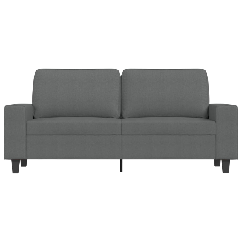Canapé à 2 places Gris foncé 140 cm Tissu - XIOS
