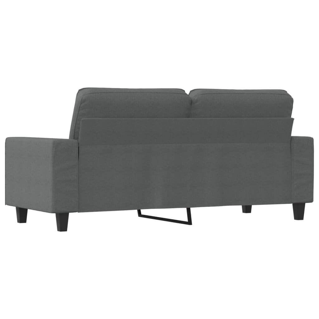 Canapé à 2 places Gris foncé 140 cm Tissu - XIOS