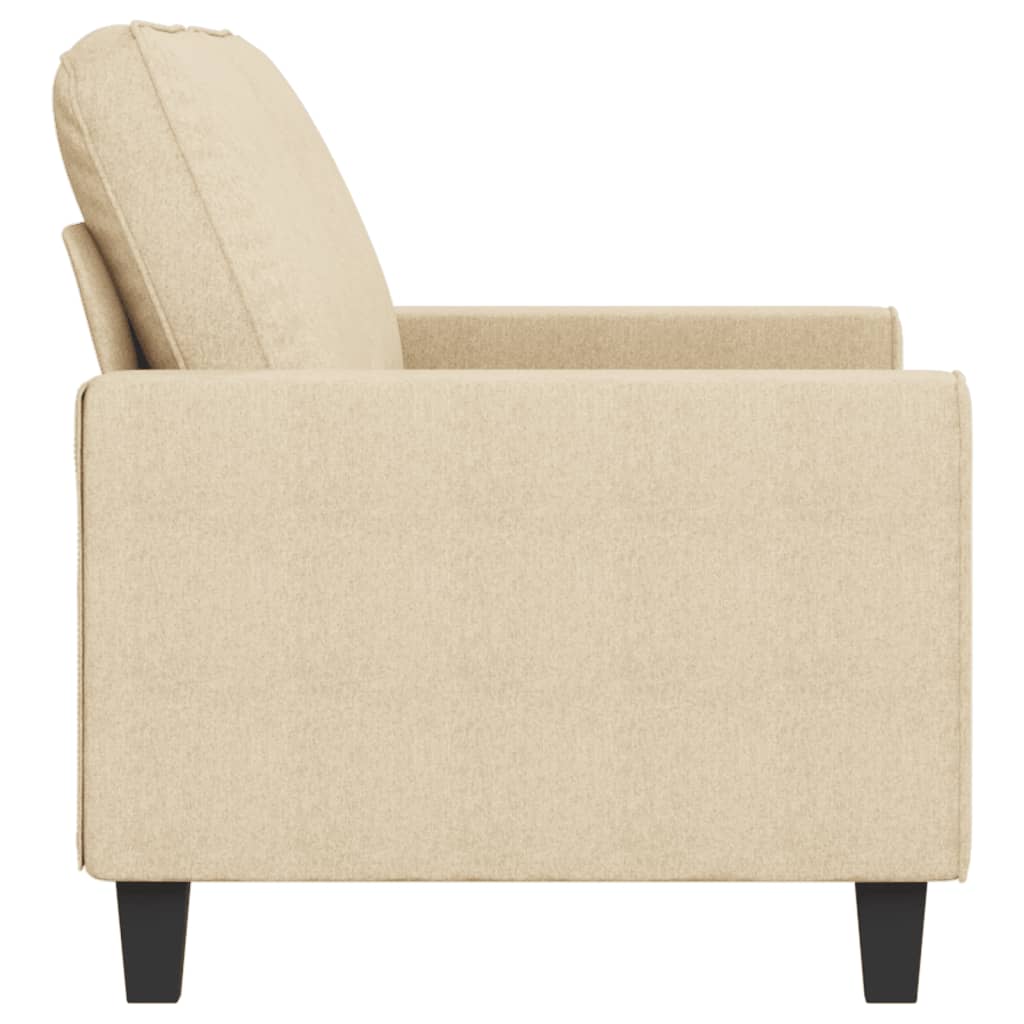 Canapé à 2 places Crème 140 cm Tissu - XIOS