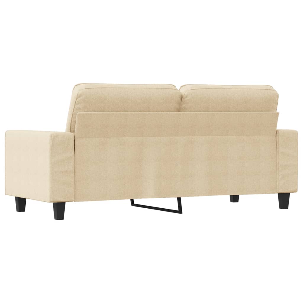 Canapé à 2 places Crème 140 cm Tissu - XIOS