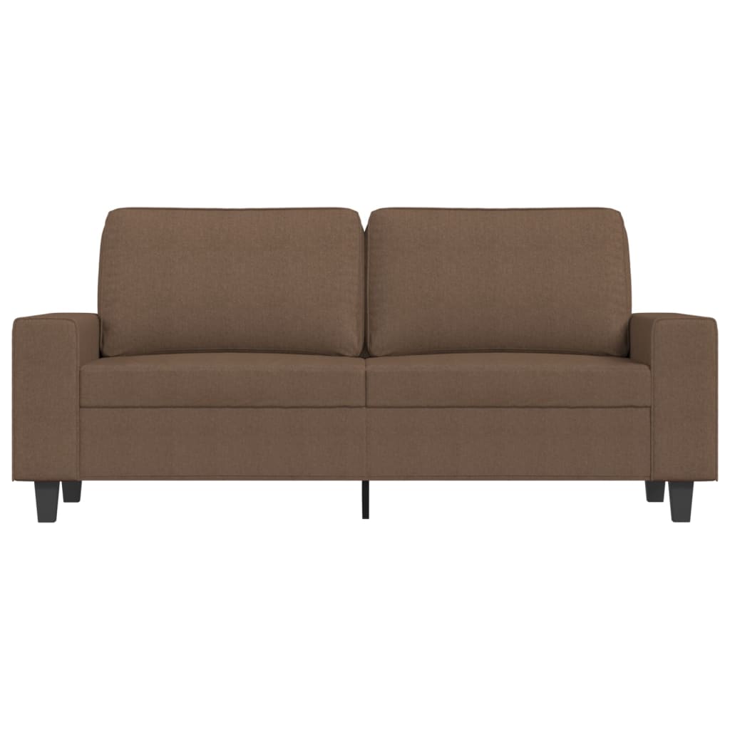 Canapé à 2 places Marron 140 cm Tissu - XIOS