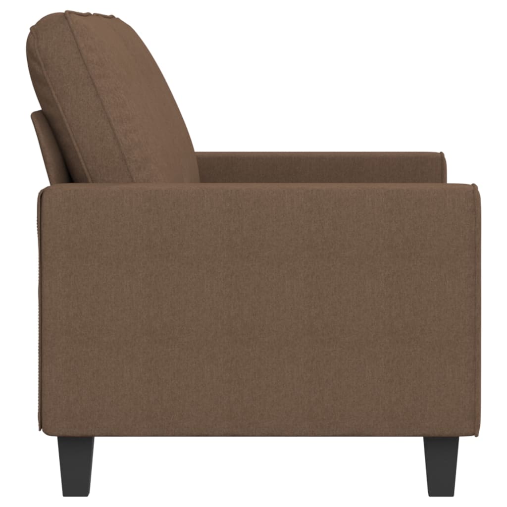 Canapé à 2 places Marron 140 cm Tissu - XIOS