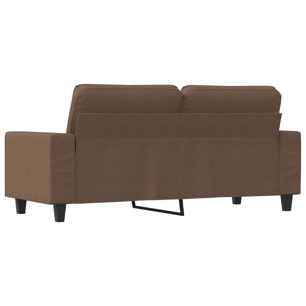 Canapé à 2 places Marron 140 cm Tissu - XIOS