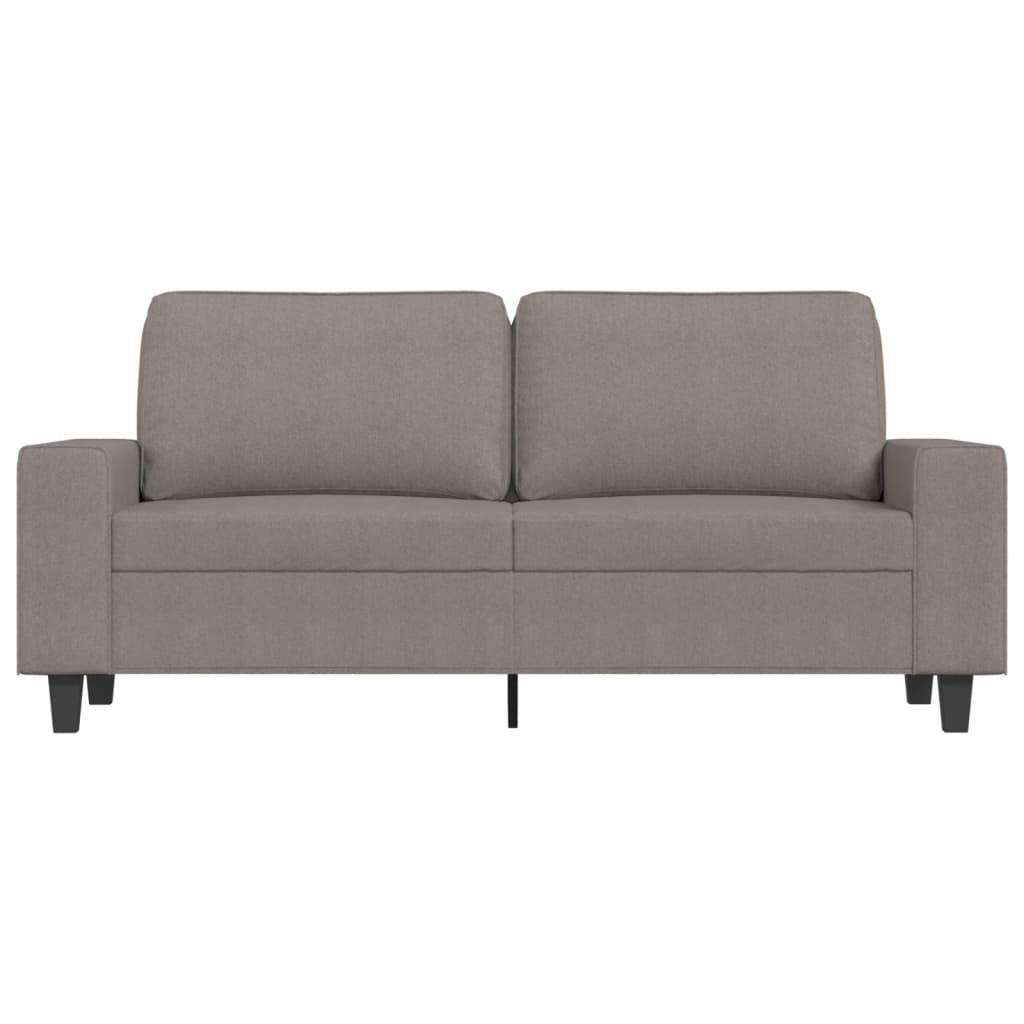 Canapé à 2 places Taupe 140 cm Tissu - XIOS