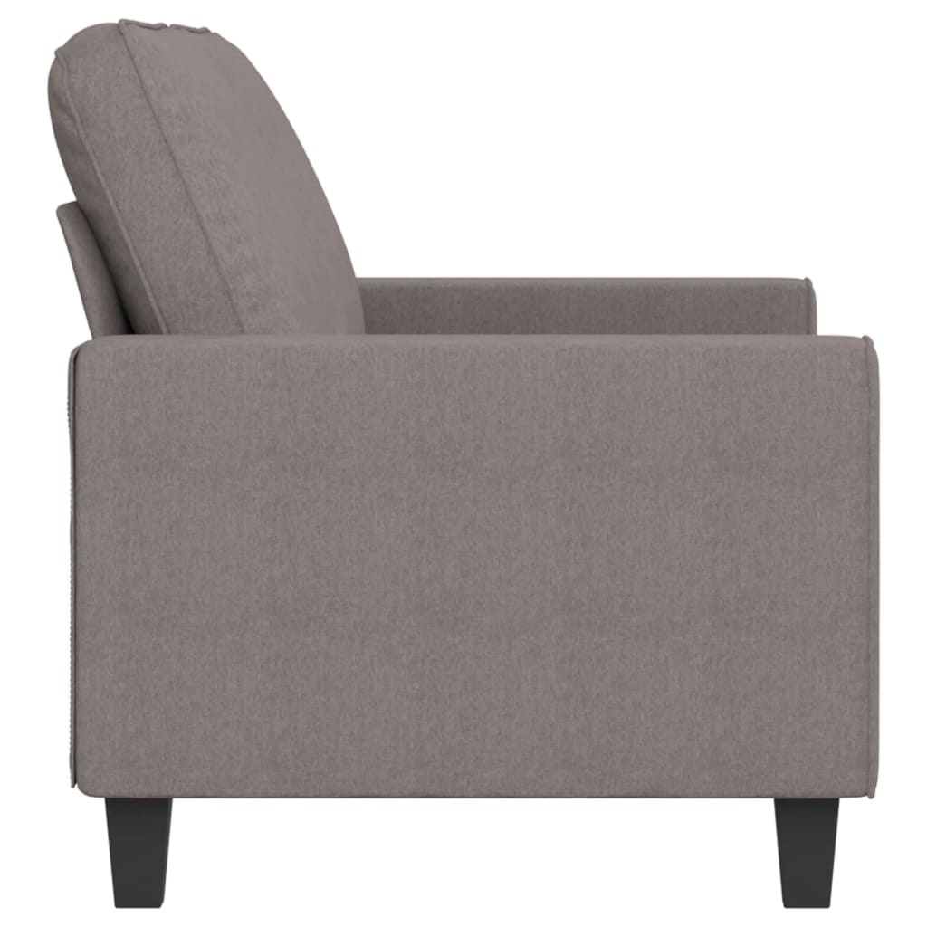 Canapé à 2 places Taupe 140 cm Tissu - XIOS