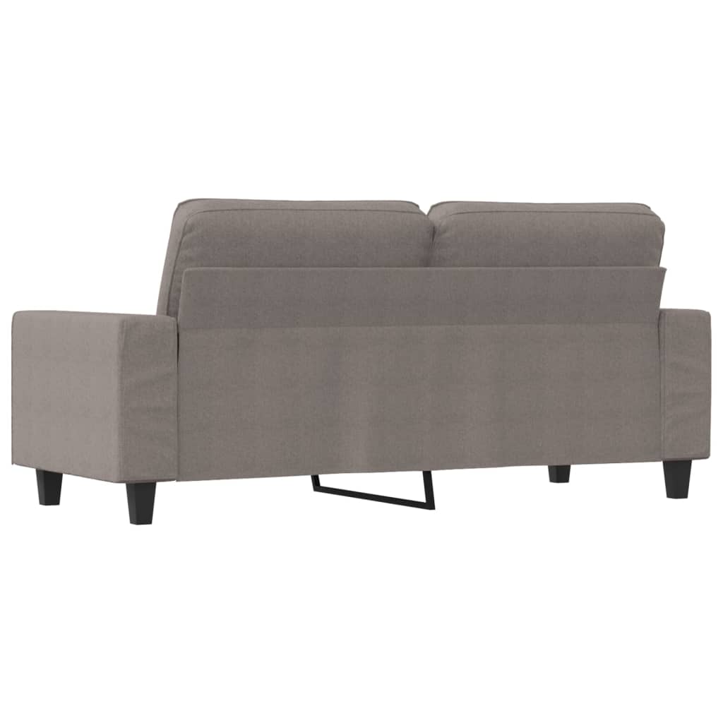 Canapé à 2 places Taupe 140 cm Tissu - XIOS