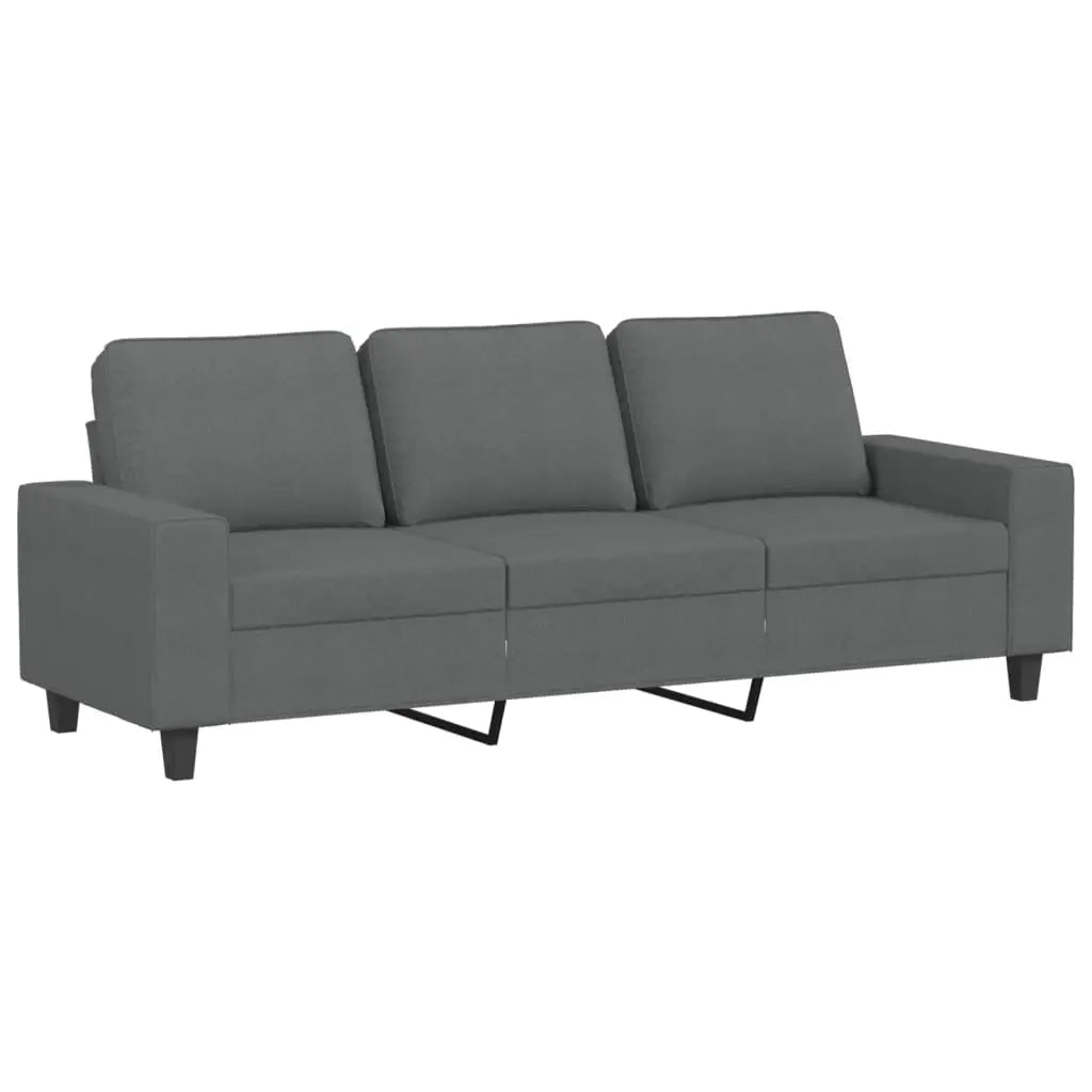 Canapé à 3 places Gris foncé 180 cm Tissu - XIOS