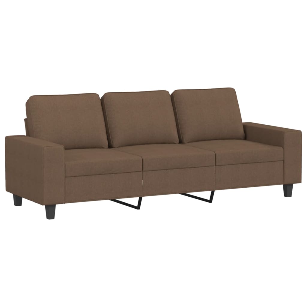 Canapé à 3 places Marron 180 cm Tissu - XIOS