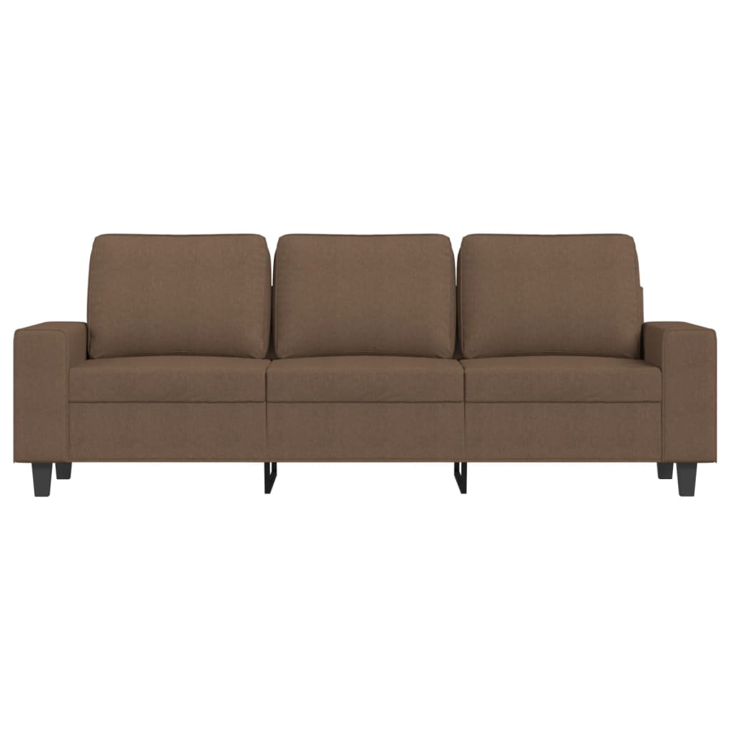 Canapé à 3 places Marron 180 cm Tissu - XIOS