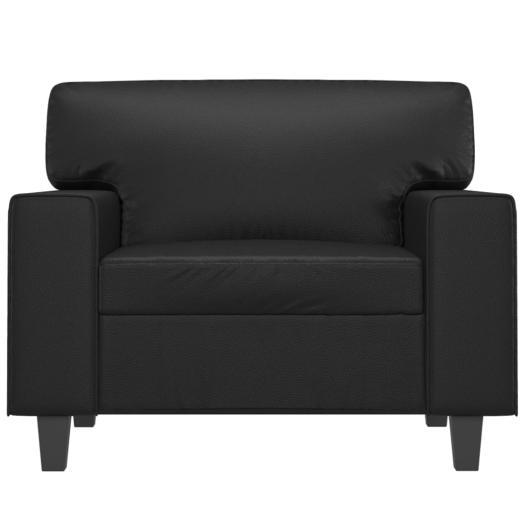 Fauteuil Noir 60 cm Similicuir - XIOS
