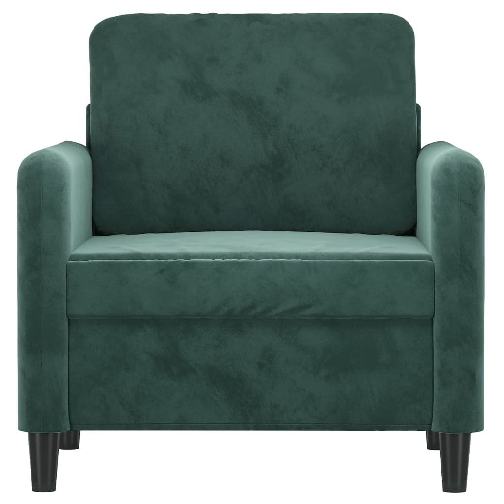 Fauteuil Vert foncé 60 cm Velours - XIOS
