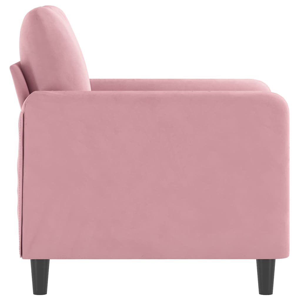 Fauteuil Rose 60 cm Velours - XIOS