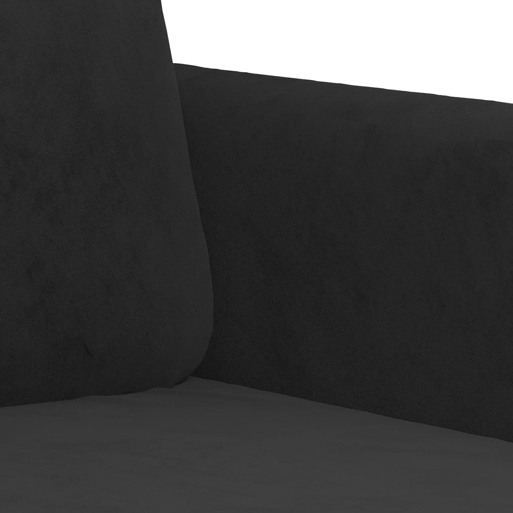 Fauteuil Noir 60 cm Velours - XIOS