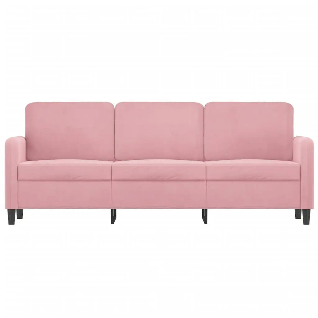 Canapé à 3 places Rose 180 cm Velours - XIOS