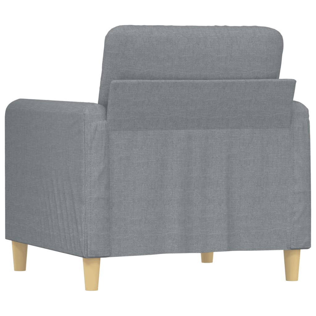 Fauteuil Gris clair 60 cm Tissu - XIOS