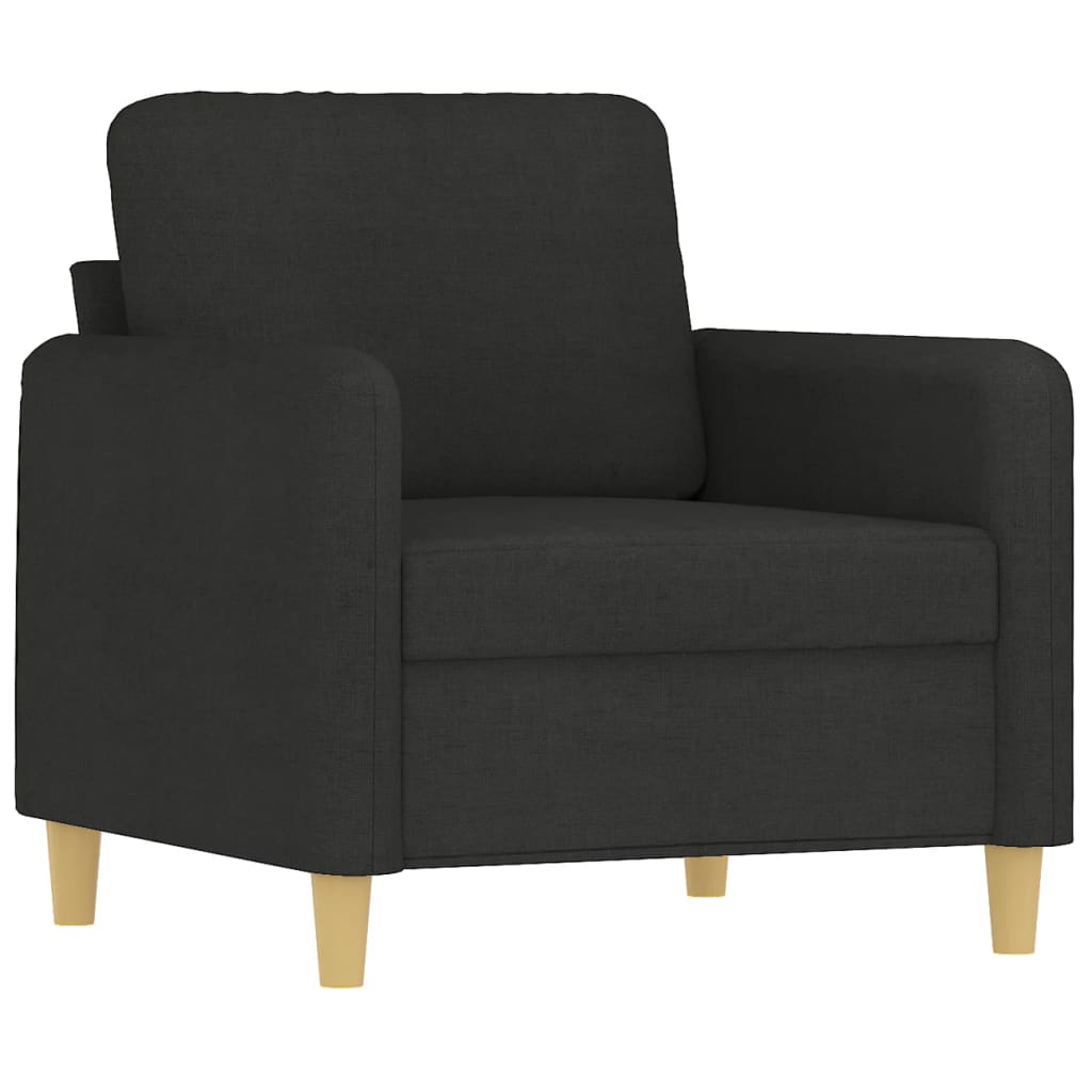 Fauteuil Noir 60 cm Tissu - XIOS