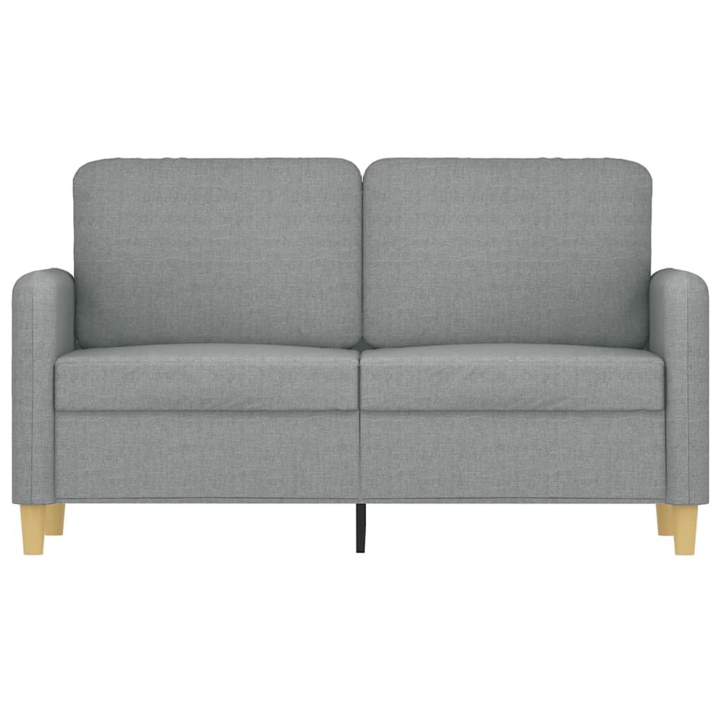 Canapé à 2 places Gris clair 120 cm Tissu - XIOS
