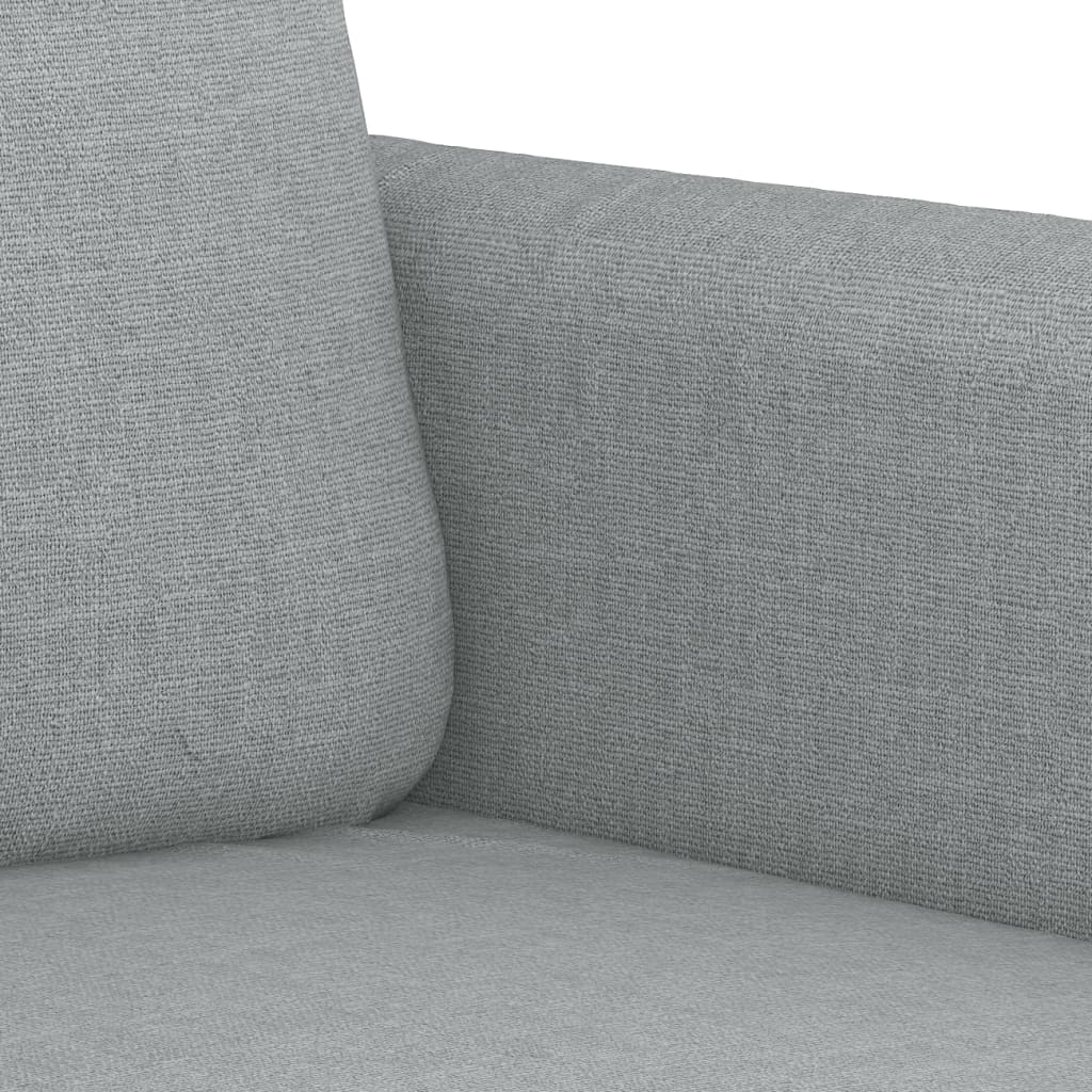 Canapé à 2 places Gris clair 120 cm Tissu - XIOS