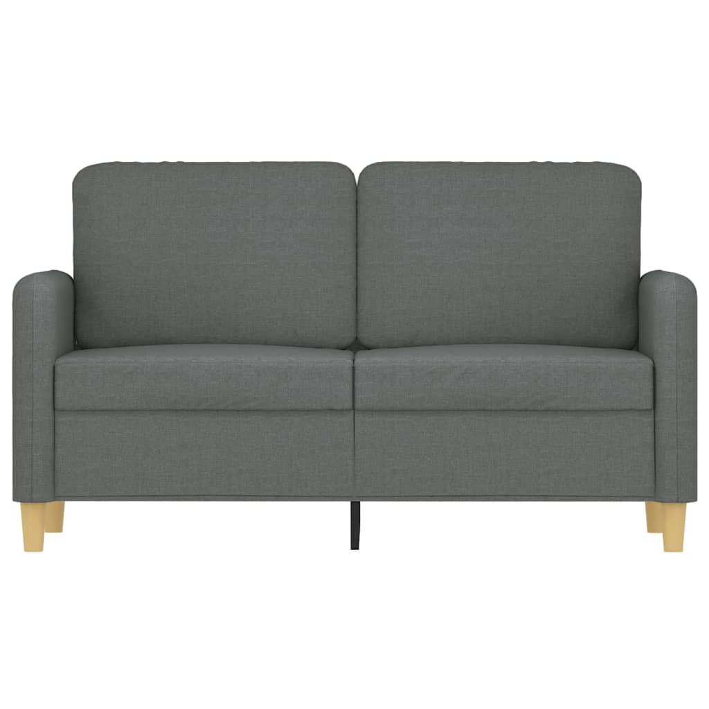Canapé à 2 places Gris foncé 120 cm Tissu - XIOS